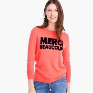 J crew merci beaucoup cashmere sweater